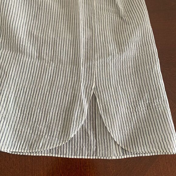 💙Theory classic straight woven thin organic cotton shirt💙 size M, NWT - Picture 8 of 10